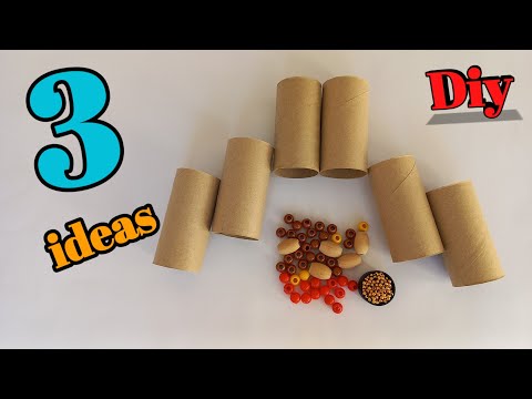 decorate your room with simple items! 3 awesome ideas with beads and toilet paper rolls