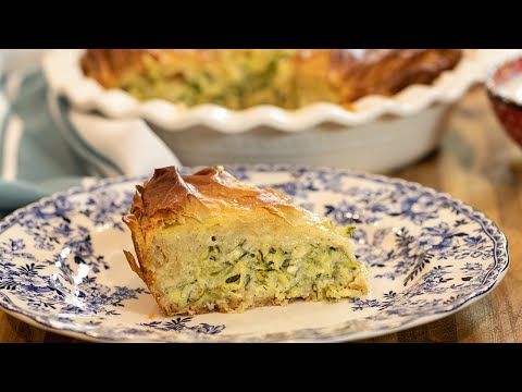 Greek Zucchini Pie: Kolokythopita freezer friendly