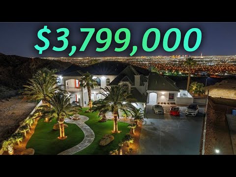 Las Vegas Hillside Mansion With Insane Full Strip Views! 😱😳😱