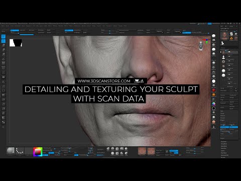 Detailing And Texturing Your Sculpt Using Scan Data