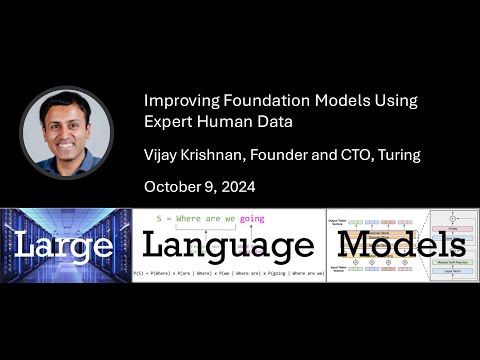 Vijay Krishnan: Improving Foundation Models Using Expert Human Data