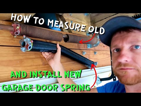 HOW TO MEASURE AND REPLACE A GARAGE DOOR SPRING