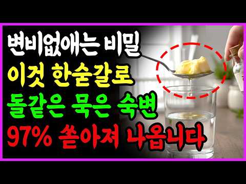소화기내과 의사가 밝히는, 돌처럼 굳은 변 30분 만에 쾌변하는 법! 40년 의사가 변비약 대신 처방하는 '이것'의 정체