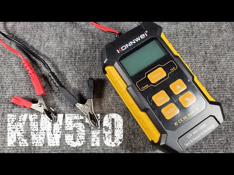 KONNWEI KW510: тестер и зарядное устройство для автомобильных аккумуляторов