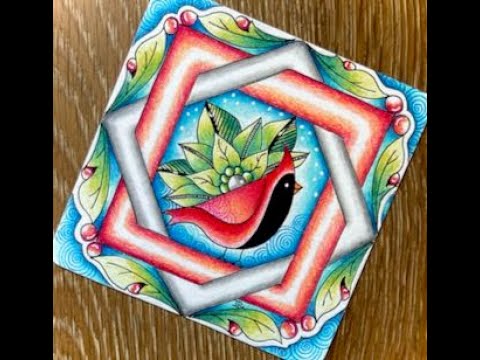 Cardinal Song Zentangle Inspired Holiday Class