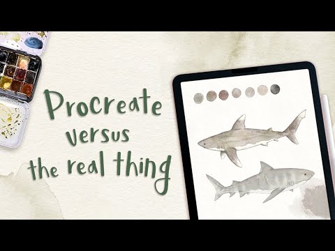 Recreating my watercolour paintings in Procreate