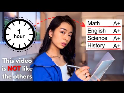 How to get Straight A's Studying ONE HOUR A DAY