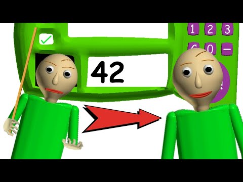 Baldi isn't angry at me anymore! - I answered the impossible math equation in Baldi's Basics!