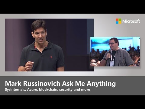 Ask me anything, with Mark Russinovich on cloud, Sysinternals, security, and more