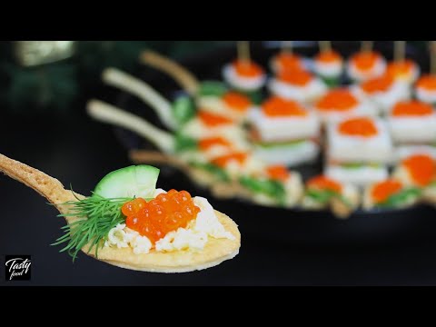 Red caviar in 3 DELICIOUS recipes for the New Year's table