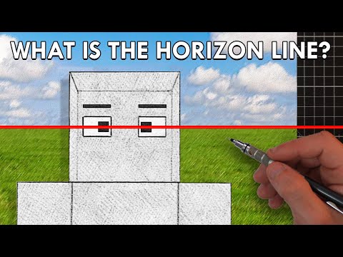 What is THE HORIZON LINE?! (Drawing In Perspective) - Simple Perspective 04