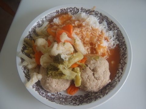Паровые котлеты с рисом и овощами. Маринкины творинки