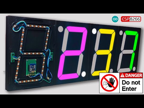 LARGE DIY 7 Segment Display Leds Digital Clock