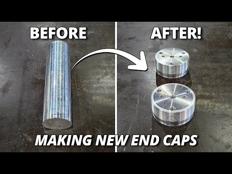 Machining New End Caps for the CAT 24M Grader Accumulators! Part 2