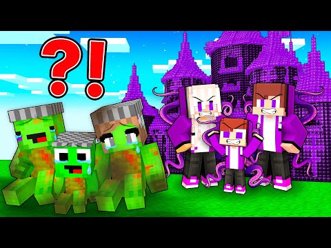 JJ Family Became Dark and Kicked Mikey Family Out in Minecraft - Maizen