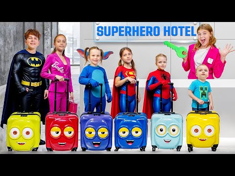 Superheroes 7 Colors Capsule Hotel 🌈🏨