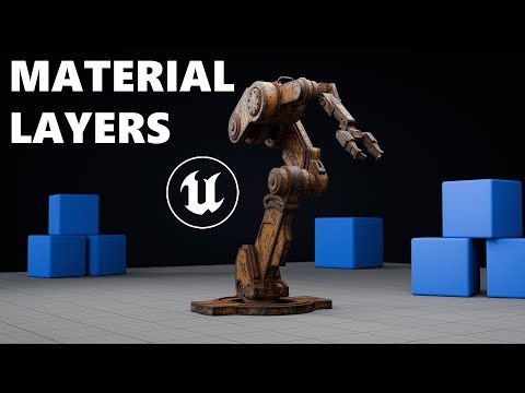 MATERIAL LAYERING SYSTEMS in UE5 🔥 (Baked maps in Blender)