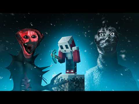 We Survived Horror Mods in One Winter Block Minecraft