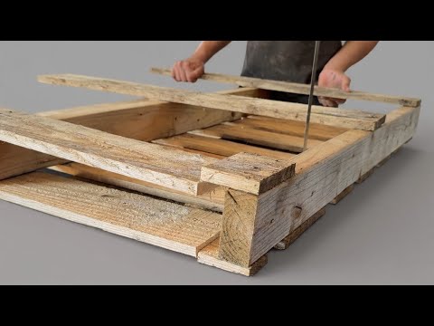 You Won't Believe How This Carpenter Turned Rotten Old Pallets Into Priceless Furniture