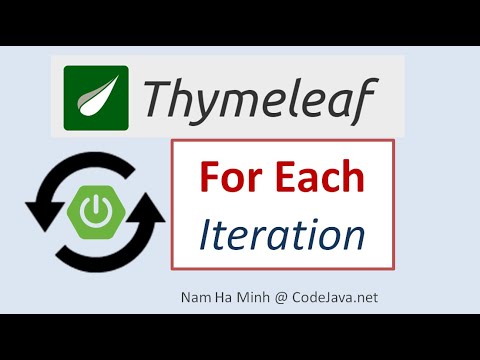 Thymeleaf For Each Iteration Practical Examples