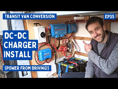 Victron Orion DC to DC Charger Install (30A Charge From Driving!) | Transit Van Conversion E35