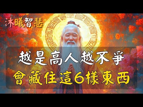 真正的高人，不爭、藏！會藏住身上這6樣東西！不爭，更不會輕易可憐別人！厉害的人，不争与藏！#沐曦智慧