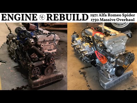 Completely Rebuilding 1974 Alfa Romeo Spider 1750 Engine. Project Alfa Spider Part 3.