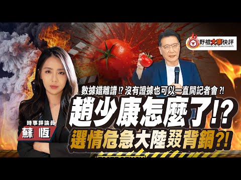 趙少康怎麼了!?選情危急大陸叕背鍋?!【大事快評】