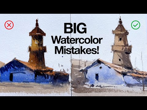 I See These Big Mistakes Among All Watercolor Beginners, Let's Fix It!