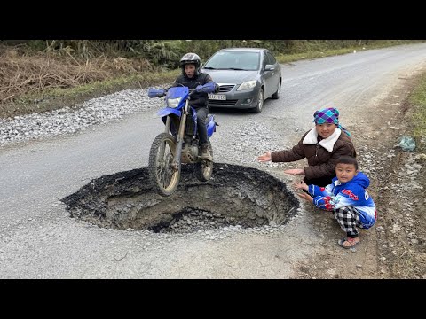 A potential danger lurked on the village road — Linda decided to repair it, and the worst part was..