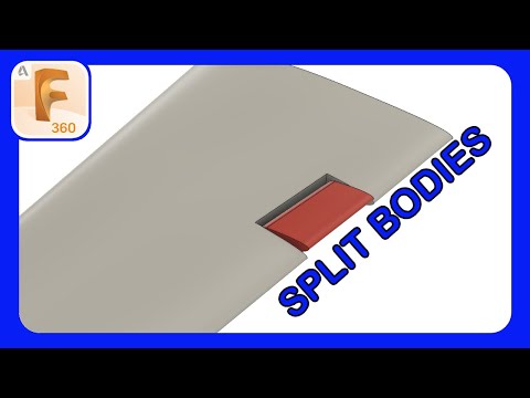 Splitting and Modifying Complex Shapes | RC Jet Aileron | #rcplane #fusion360