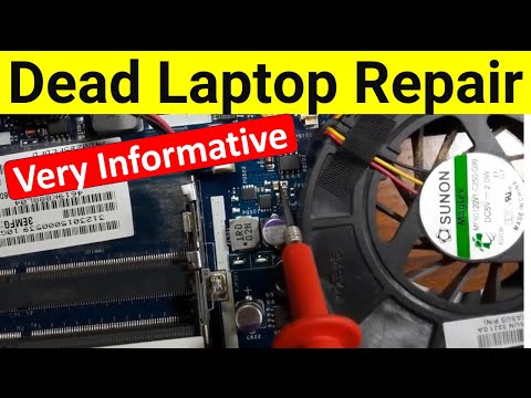 Complete dead motherboard repair course - short circuit repair