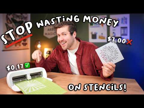 How to Make Custom Stencils with Your Cricut (& save a lot of money!)