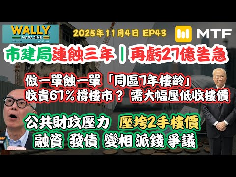 【Wally Magazine】市建局連蝕三年｜再虧27億！做一單蝕一單告急！市建局想大幅壓低收樓價？｜置業變不保值 vs 重建是否變相派錢爭議｜#明德金融