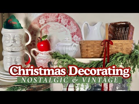 NOSTALGIC CHRISTMAS DECORATING 🧸 | Christmas Decorating 2025 | Thrifting Home Decor