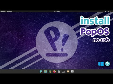 How To Install Pop!_OS Without USB Drive | Dual Boot With Windows | UEFI