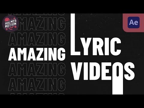 Create AMAZING Lyric Videos in After Effects with typography!