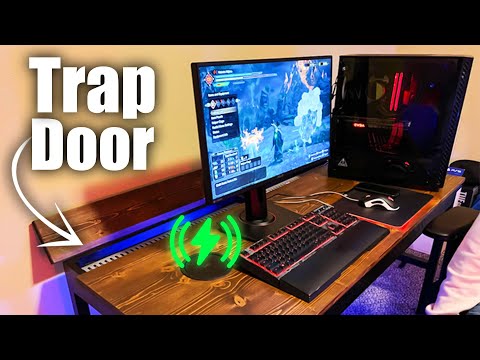 How to Build a Desk | Hidden Wires, Wireless Charging + More