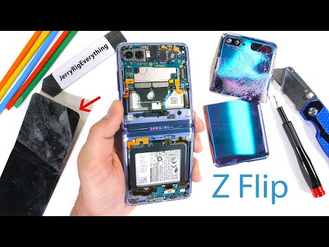 Samsung Galaxy Z Flip Teardown! - Where is the Glass?!