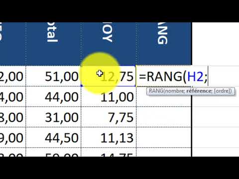 Bulletin de notes (Total, moyenne, rang)