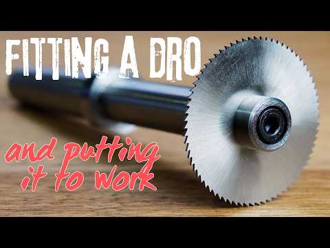 Fitting a DRO to a lathe and using the Slope function!