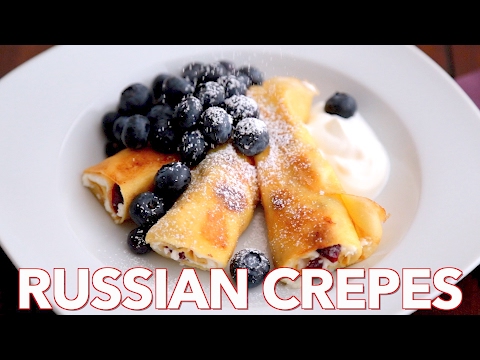 Russian Crepes with Cheese (Nalesniki) - Natasha's Kitchen