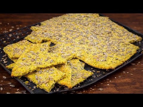 How to make cheesy and nutty Cracker Bread at home,easy,fast and yummy for you 