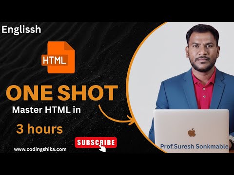 Master HTML in One Shot — 3 Hours | All Tags & Examples