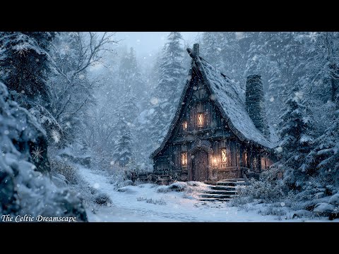 Snowfall Serenity:Celtic Tunes for a Cozy Winter Night-Relaxing Celtic Medieval Music for Deep Sleep