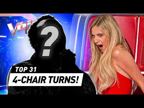 SHOW-STOPPING 4-Chair Turns on The Voice