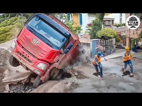 Dangerous Idiots Fastest Truck & Heavy Equipment Fails | Extreme Oversized Truck Transport #91