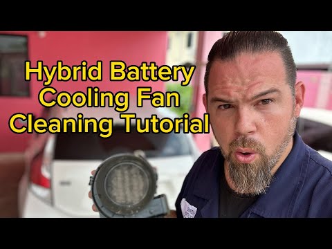 How to clean the hybrid battery fan