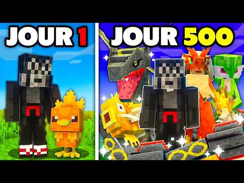 J'ai survécu 500 Jours sur MINECRAFT POKÉRAYOU (ft Etoiles, Gotaga, Julgane, ...)
