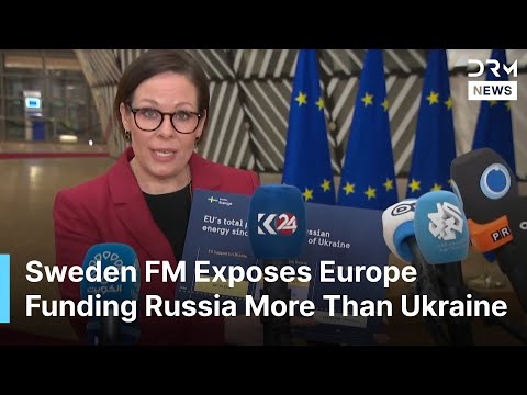 “A Disgrace!” Sweden FM Exposes Europe Funding Russia More Than Ukraine | AQ1B
